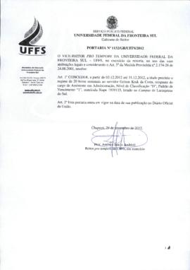 Portaria 1132-GR-2012