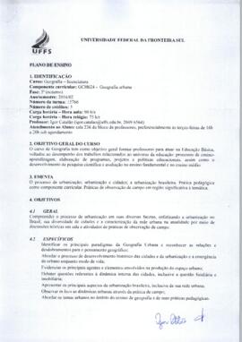 Geografia Urbana