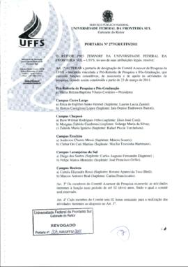 Portaria 277-GR-2011
