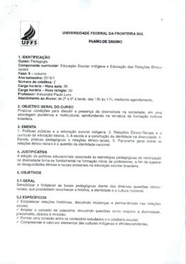Educação Escolar Indígena e Educação das Relações Étnico-Raciais