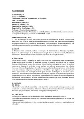 Fundamentos da Educação
