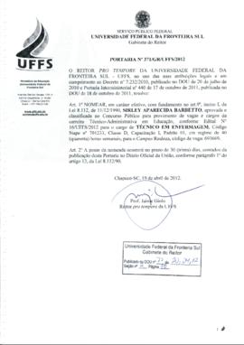 Portaria 371-GR-2012