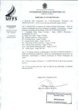 Portaria 367-GR-2013