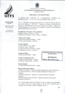 Portaria 491-GR-2013