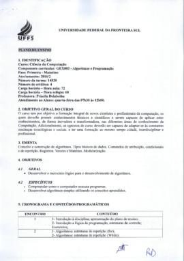 Algoritmos e Programação