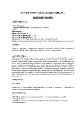 Leitura e Produção Textual I