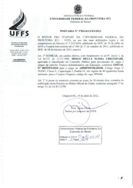 Portaria 378-GR-2012