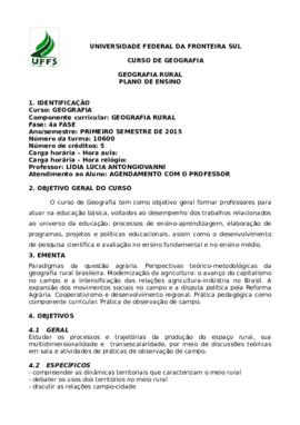 Geografia Rural