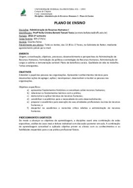 Administração de Recursos Humanos I