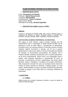 História da Filosofia Antiga