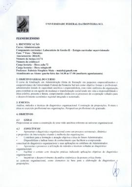 Laboratório de Gestão II