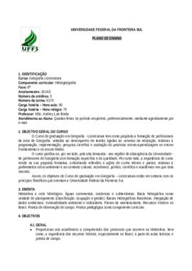 Hidrogeografia