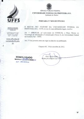 Portaria 969-GR-2012