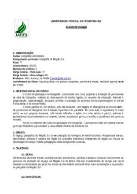 Geografia da Região Sul