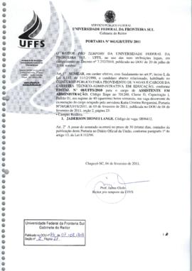 Portaria 041-GR-2011