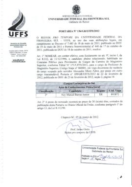 Portaria 136-GR-2012