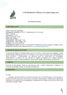 Fundamentos da Crítica Social