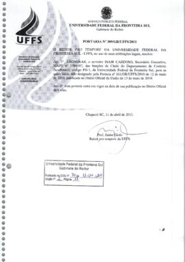 Portaria 309-GR-2011
