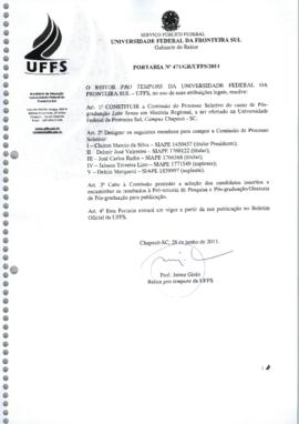 Portaria 471-GR-2011