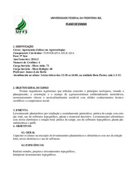 Topografia Aplicada