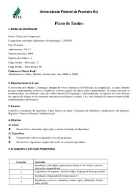 Algoritmos e Programação - Turma A