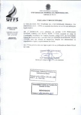 Portaria 809-GR-2012