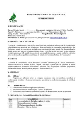 Iniciação à Prática Científica