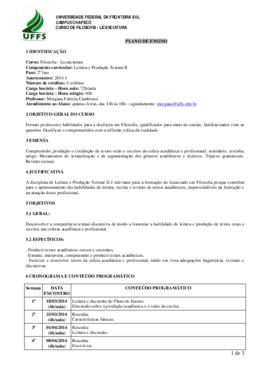 Leitura e Produção Textual II