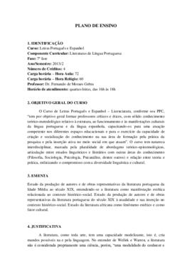 Literaturas de Língua Portuguesa