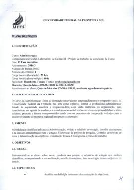 Laboratório de Gestão III