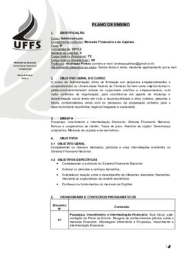 Mercado Financeiro e de Capitais