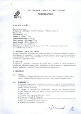 Leitura e Produção Textual II