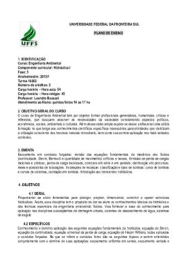 Hidráulica I