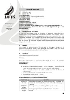 Administração Financeira II
