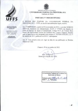 Portaria 1084-GR-2012