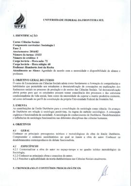 Sociologia I