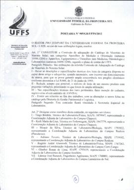 Portaria 985-GR-2012
