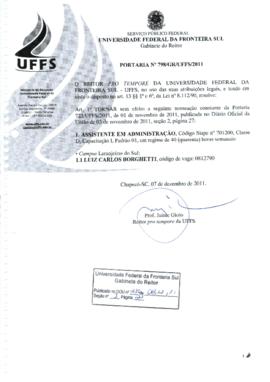 Portaria 798-GR-2011