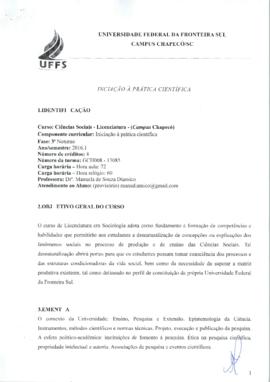 Iniciação à Prática Científica