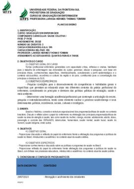 Saúde Coletiva I