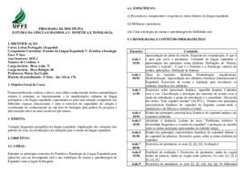 Estudos da Língua Espanhola V