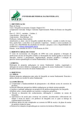 Estágio Curricular Supervisionado II