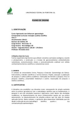 Iniciação à Prática Científica