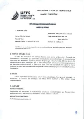 Introdução ao Pensamento Social