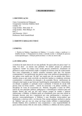 Didática Geral