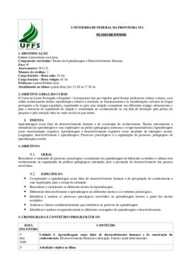 Teorias da Aprendizagem e do Desenvolvimento Humano