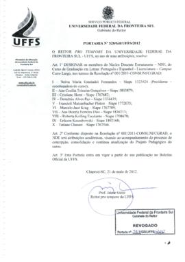 Portaria 528-GR-2012