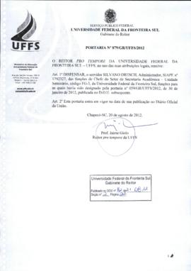 Portaria 879-GR-2012