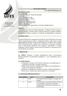 Filosofia da Educação