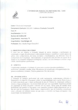Leitura e Produção Textual II